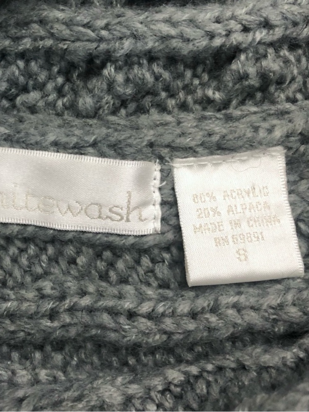 Alpaca Blend Cowl Cropped Cable Knit Sweater - Picture 7 of 10